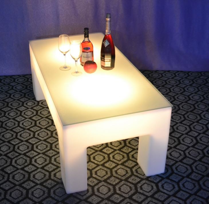 Rectangle LED Coffee table