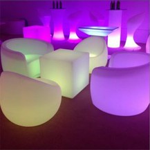 LED Light Up glowing party table and chair