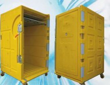 300L /1200L Rotomold Cold Chain Cabinet Large Insulated Mobile Dry Ice Cooler Insulated Transport Cabinet Cold Logistic Cabinet for Sale