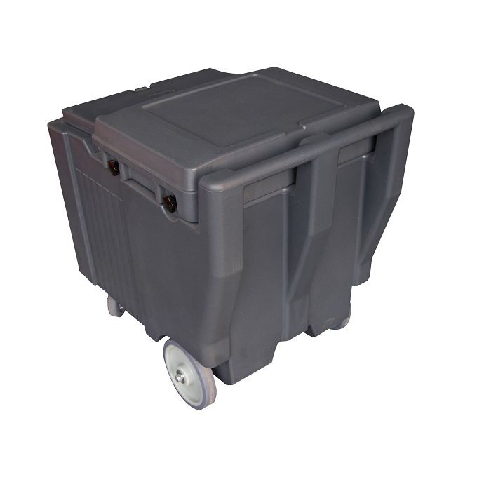plastic ice storage food container wagon with wheels