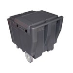 plastic ice storage food container wagon with wheels