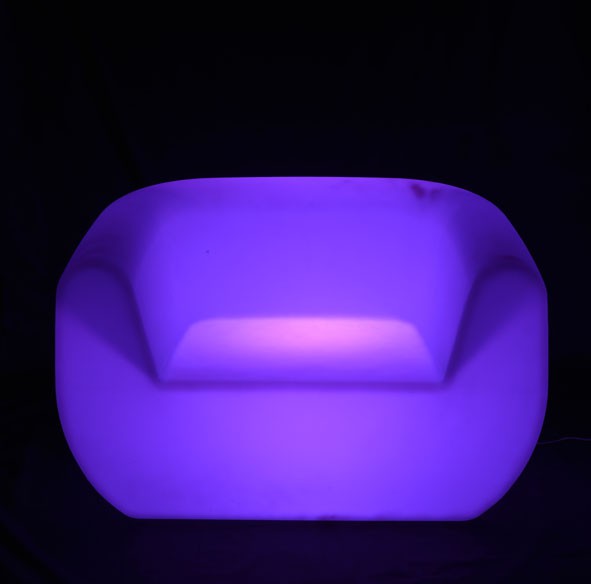 Plastic Hotel LED Sofa
