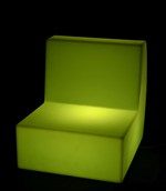 Plastic Hotel LED Sofa