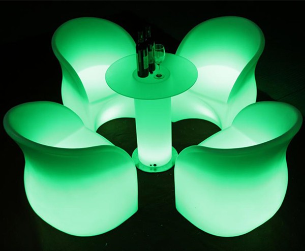 Plastic LED Furnitures For Bar And Restaurant